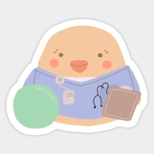 Physiotherapist Mochi Duck Sticker